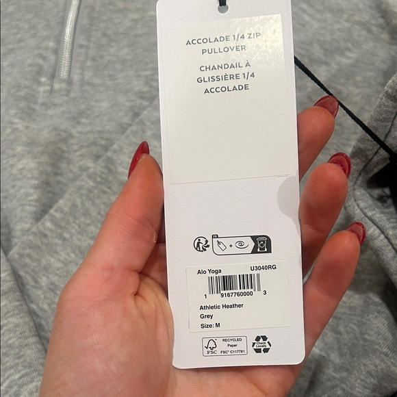 ALO Yoga Women’s Accolade 1/4 Zip Quarter Zip TAGS STILL ON - Picture 3 of 7